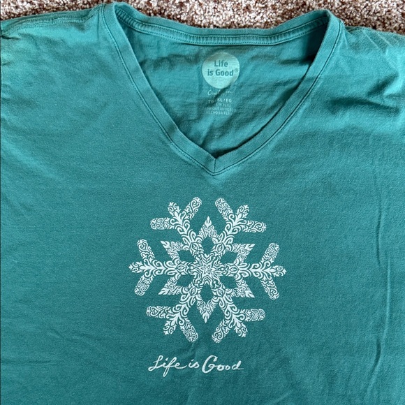 Life is Good set of two Holiday Shirts women’s XL - Picture 2 of 12
